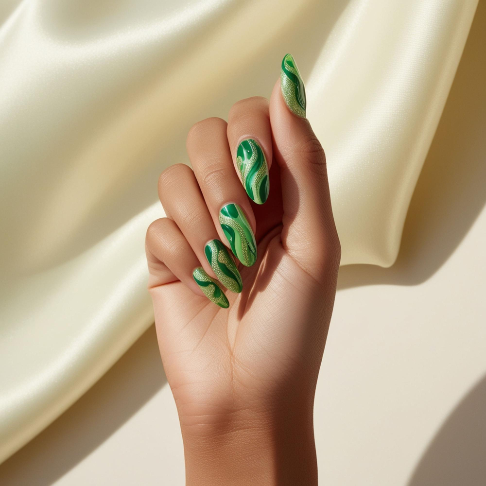 Dr1684 Nail 1 1 Squa Cc Green Beige